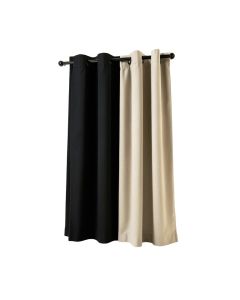 Helgha Solid Color Blackout Thermal Grommet Single Curtain Panel