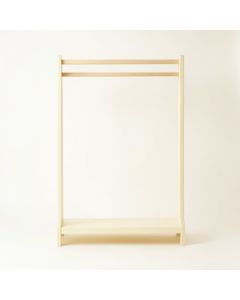 Spruce Crest Empty Garment Rack - Cream (synthetic illustration; no displayed measurements)