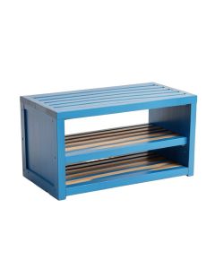 Cliff Crossing Shoe Storage Bench - Blue