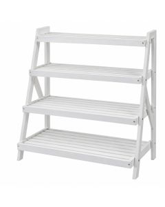 Shore Branch Empty Seed-Starting Shelving Unit Without Lights - White
