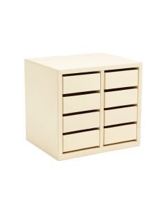 Clay Dale Small-Parts Storage Drawer Cabinet - Cream