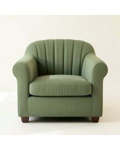 Willow Crest Upholstered Armchair - Green (synthetic illustration; no displayed measurements)
