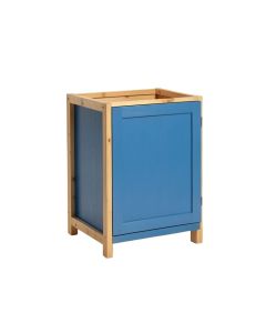 Field Bend Freestanding Pull-Out Hamper Cabinet - Blue (synthetic illustration; no displayed measurements)