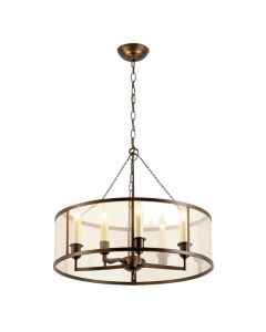 Edmonds 5-Light Candle Style Drum Chandelier