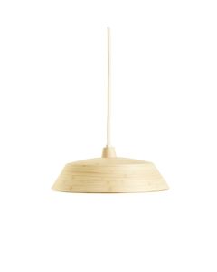 Sage Crest Pendant Light Suspended From One Plain Cable - Ivory