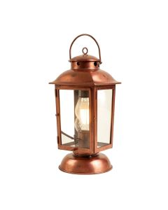 Earlham Aged Copper Outdoor Hanging Lantern (synthetic illustration; no displayed measurements)