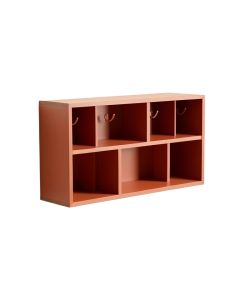 Dune Bridge Wall-Mounted Entryway Organizer Shelf - Terracotta