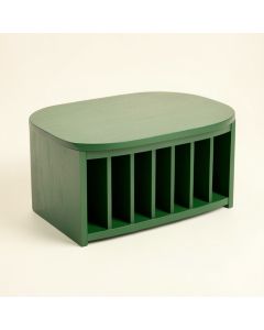 Shore Dell Shoe Storage Bench - Green (synthetic illustration; no displayed measurements)