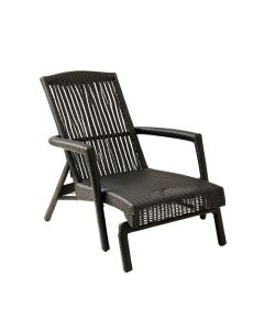 Cove Bridge Outdoor Lounge Chair - Black