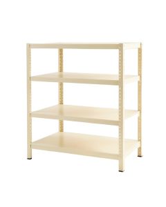 Maple Edge Desktop Shelving Unit - Ivory