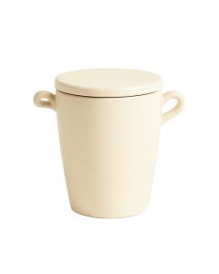 Sage Bluff Storage Canister With Lid - Cream