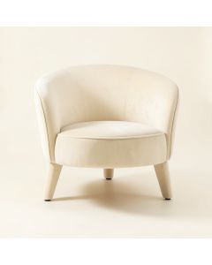 Field Field Upholstered Armchair - Ivory (synthetic illustration; no displayed measurements)