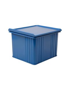 Cedar Bridge Closed Outdoor Storage Box - Blue (synthetic illustration; no displayed measurements)