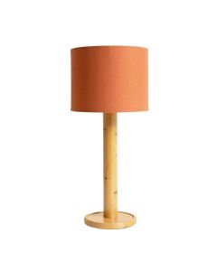 Sage Bend Floor Lamp With A Plain Fabric Shade - Terracotta (synthetic illustration; no displayed measurements)