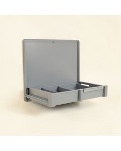 Rowan Dell Empty Wall-Mounted Tool Organizer Panel - Gray (synthetic illustration; no displayed measurements)