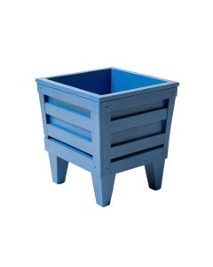 Clay Crest Empty Raised Planter - Blue