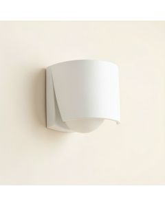 Bay Branch Wall Sconce Mounted On A Plain Wall - White (synthetic illustration; no displayed measurements)