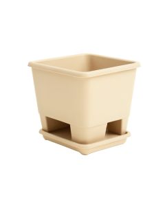 Olive Crest Empty Raised Planter - Beige