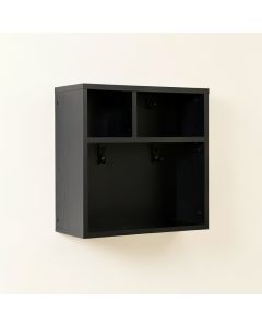 River Dell Wall-Mounted Entryway Organizer Shelf - Black (synthetic illustration; no displayed measurements)