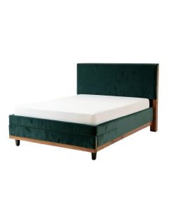 Amaia Velvet Upholstered Platform Bed (synthetic illustration; no displayed measurements)