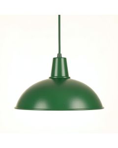 Flint Bluff Pendant Light Suspended From One Plain Cable - Green (synthetic illustration; no displayed measurements)