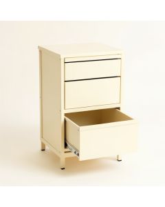 Willow Canyon Freestanding Pull-Out Hamper Cabinet - Ivory (synthetic illustration; no displayed measurements)