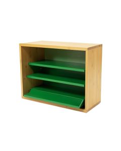 Pine Arc Low Bookcase - Green
