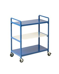 Wren Branch Empty Rolling Workshop Cart - Blue (synthetic illustration; no displayed measurements)