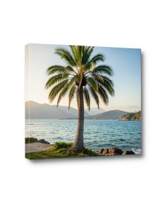 Palm Tree On The Coast (synthetic illustration; no displayed measurements)