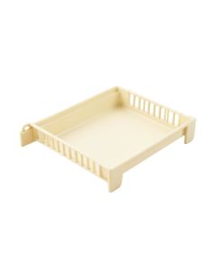 River Bend Empty Under-Desk Cable Tray - Cream (synthetic illustration; no displayed measurements)
