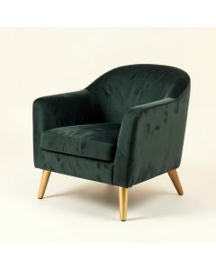 Modern Soft Velvet Material Ergonomics Accent Chair (synthetic illustration; no displayed measurements)