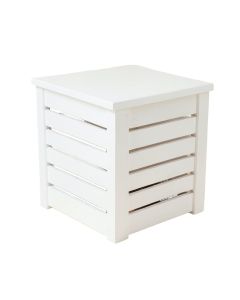 Harbor Bluff Closed Garden Compost Bin - White