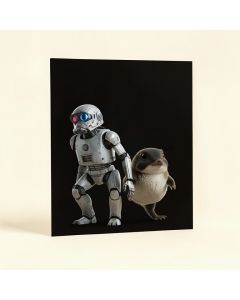 Star Wars : The Last Jedi - Droid & Porg Paper Print (synthetic illustration; no displayed measurements)