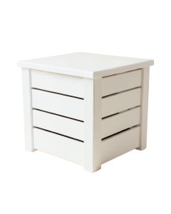 Pine Branch Closed Garden Compost Bin - White (synthetic illustration; no displayed measurements)