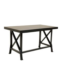 Pine Crest Empty Workshop Workbench - Black (synthetic illustration; no displayed measurements)