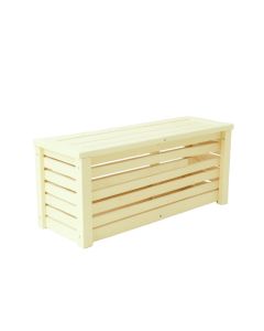 Linden Bend Narrow Outdoor Storage Bench - Ivory