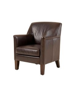 Alleigha Leather Upholstered Dining Chair In Espresso (synthetic illustration; no displayed measurements)