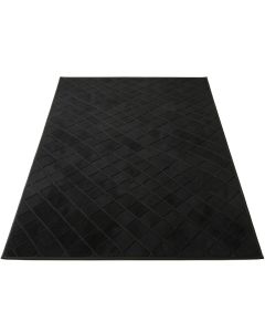 Brook Bluff Rectangular Area Rug - Black (synthetic illustration; no displayed measurements)