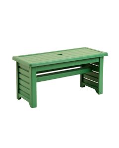Brook Bluff Narrow Outdoor Storage Bench - Green (synthetic illustration; no displayed measurements)