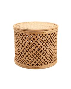 Sedgwick Lattice Round Laundry Hamper