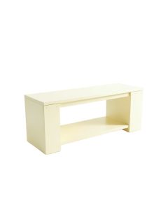 Clay Crest Narrow Outdoor Storage Bench - Ivory (synthetic illustration; no displayed measurements)