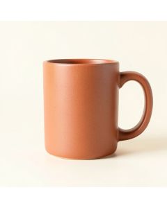 Lake Crest Ceramic Mug - Terracotta (synthetic illustration; no displayed measurements)