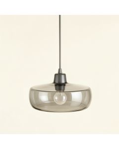 Fern Crossing Pendant Light Suspended From One Plain Cable - Gray (synthetic illustration; no displayed measurements)