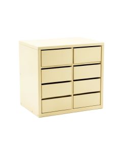 Spruce Bluff Small-Parts Storage Drawer Cabinet - Cream