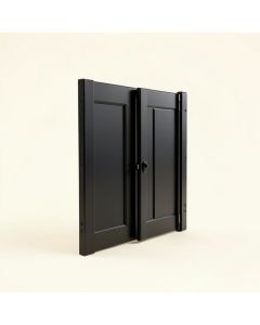 Super Mini Rhombic Shape Sliding Standard Double Barn Door Hardware Kit (synthetic illustration; no displayed measurements)