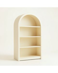 Alder Crest Freestanding Bookcase - Cream (synthetic illustration; no displayed measurements)