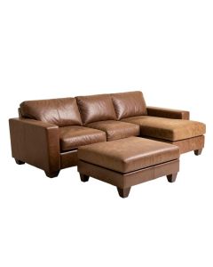 Meece 112 '' Wide Reversible Sofa & Chaise With Ottoman (synthetic illustration; no displayed measurements)