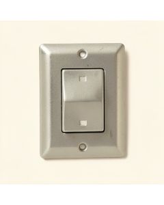 2-Gang Toggle Light Switch Wall Plate (synthetic illustration; no displayed measurements)