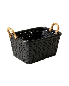 Vale Bluff Empty Storage Basket - Black