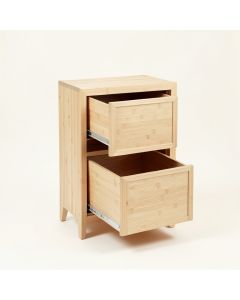 Sage Dale Freestanding Pull-Out Hamper Cabinet - Beige (synthetic illustration; no displayed measurements)